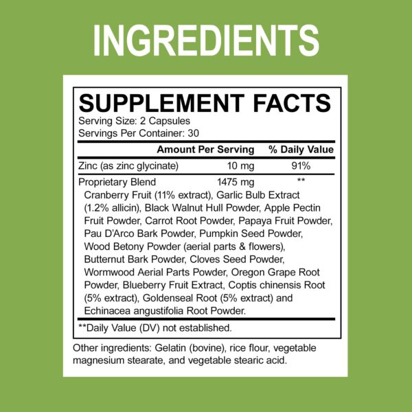 Limpiador de colon Dr. Bo cápsulas naturales para salud digestiva