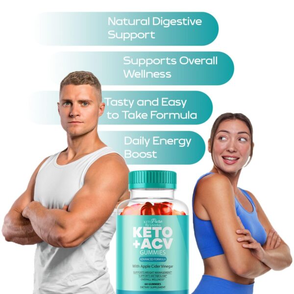 Frascos gomitas Keto Pure ACV para 2 meses