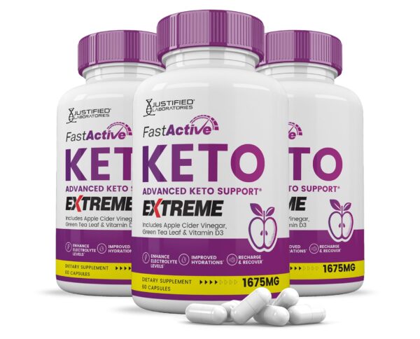 Paquete de Fast Active Keto ACV Extreme Pills 180 cápsulas