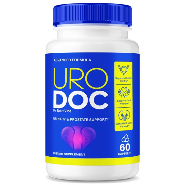 Botella de Uro Doc cápsulas para salud prostática hombre