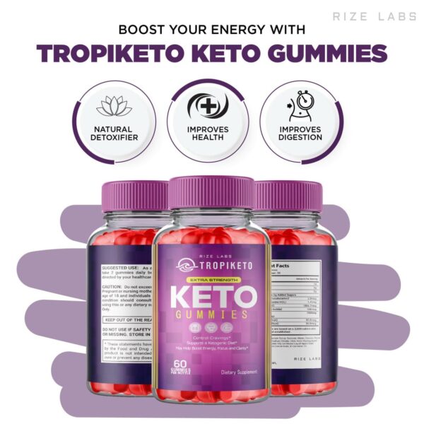 Gomitas keto con vinagre de sidra de manzana TropiKeto