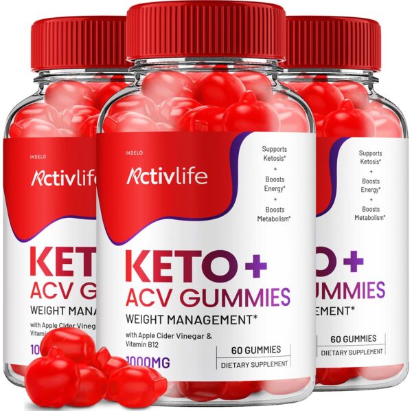 Paquete de gomitas keto ActivLife vinagre sidra manzana