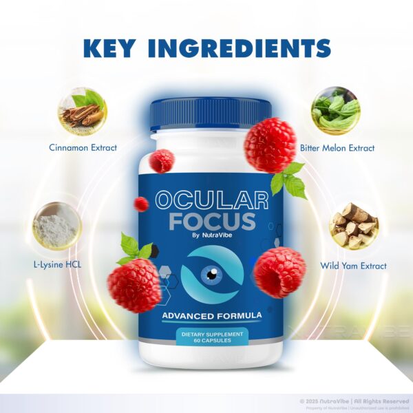 Detalle cápsula Ocular Focus para salud ocular