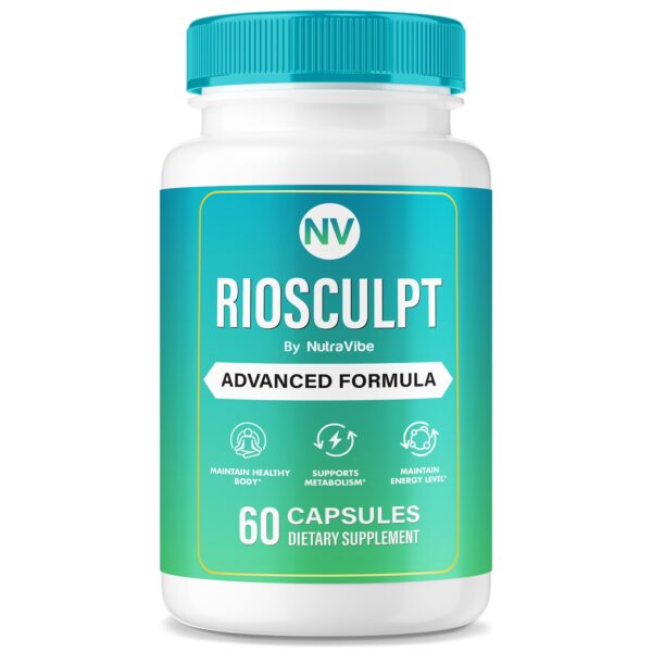 Frente del empaque RioSculpt Cápsulas