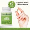 Lateral del frasco Natural Wellness Liver Support & Detox
