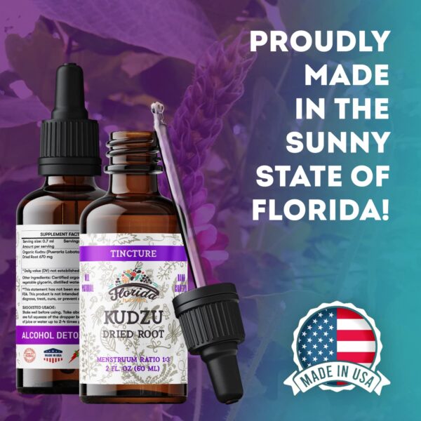 extracto natural kudzu raíz florida herbs frasco 2 onzas