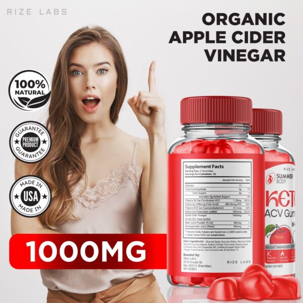 Paquete de gomitas Summer Body Keto para control de peso