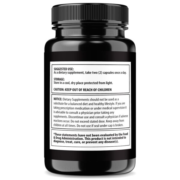 Frasco Blood Commander con cápsulas