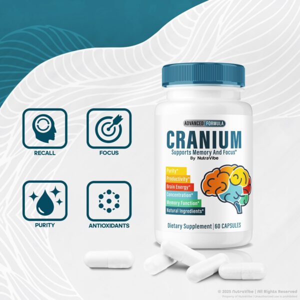 Bote Cranium suplemento claridad y enfoque mental
