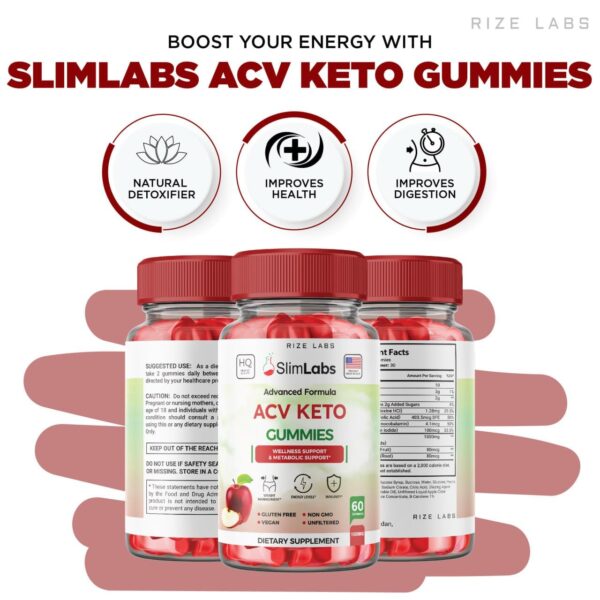 Gomitas dieta Slim Labs Keto para reducir grasa abdominal
