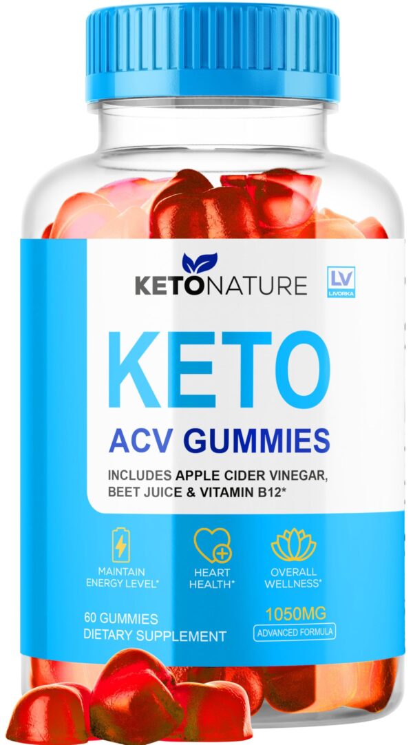 frasco gomitas keto nature acv 60 unidades sabor manzana