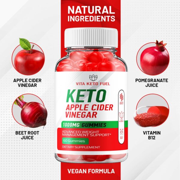 Paquete gomitas Vita Keto Fuel ACV para estilo keto saludable