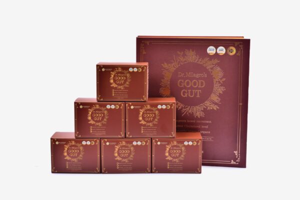 Dr. Milagro's Good Gut paquete frontal suplemento digestivo