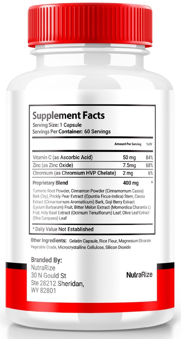 Frasco de cápsulas Sweet Ease Glyco Optimizer 60 unidades