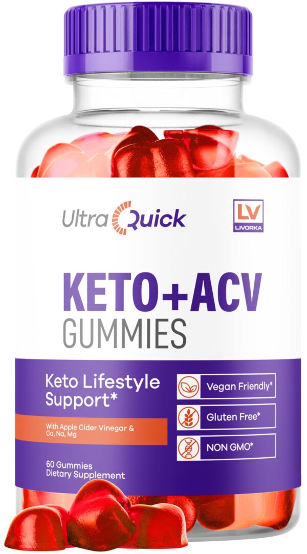 Frasco gomitas ultra rápidas Keto ACV LIVORKA 60 unidades