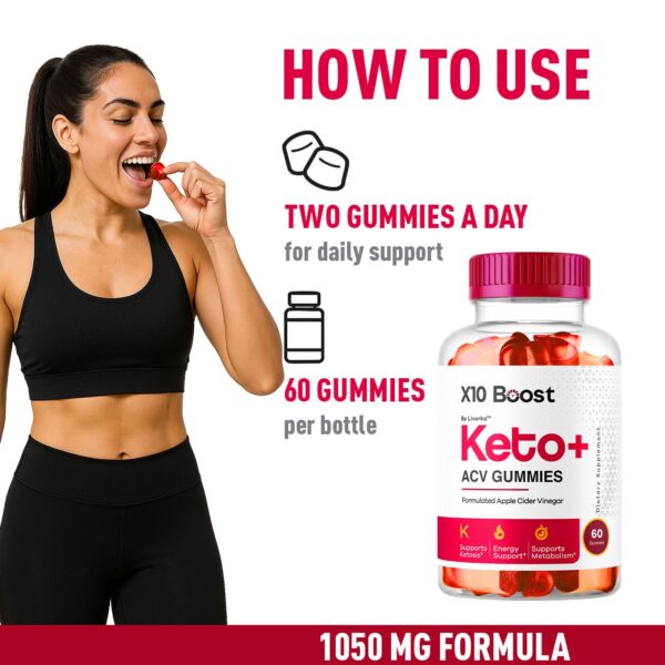 X10 Boost Keto gomitas naturales vinagre sidra manzana