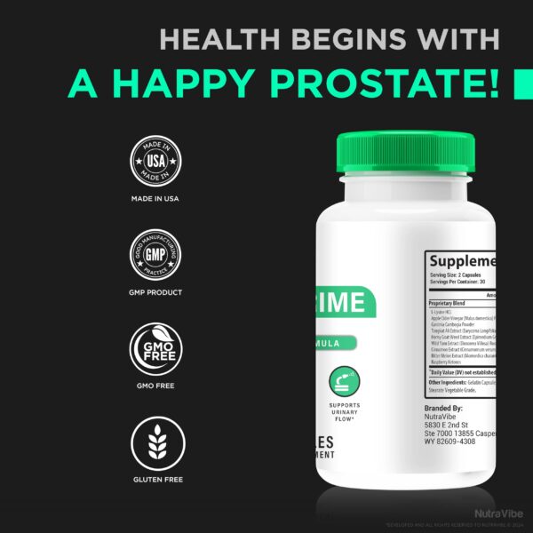 NutraVibe UrolPrime descripción en paquete