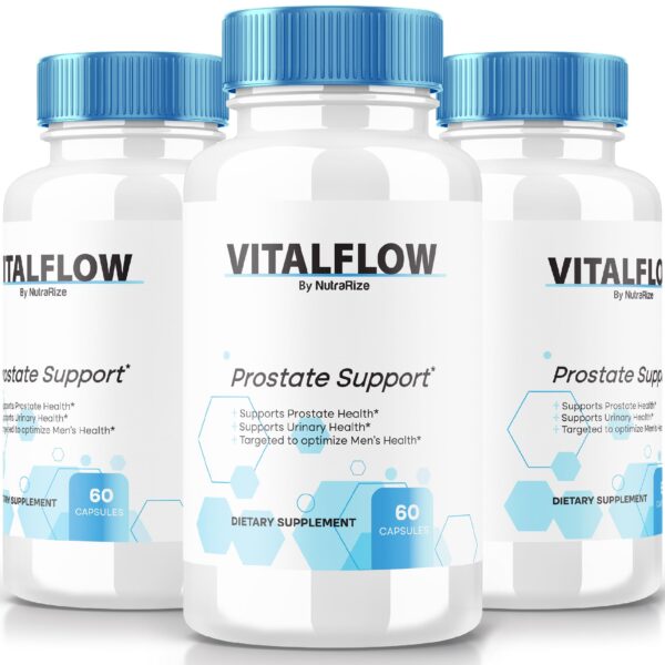 VitalFlow cápsulas suplemento para salud prostática y bienestar