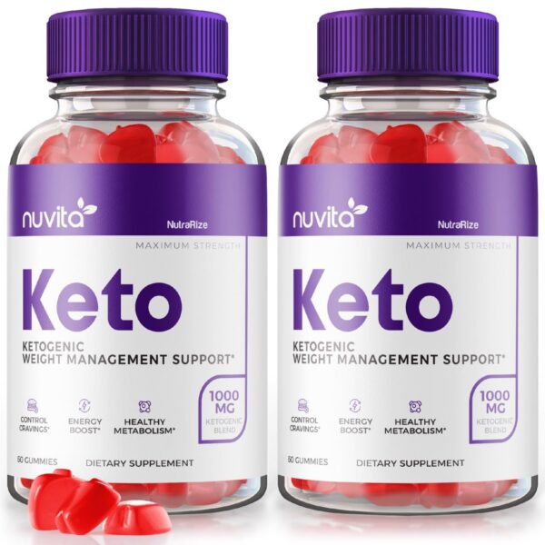 Paquete gomitas Nuvita Keto ACV 120 unidades para pérdida peso