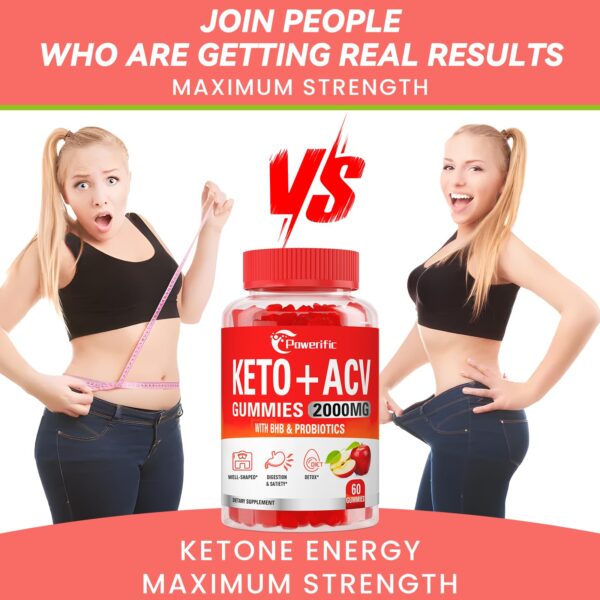 Envase cerrado de gomitas Keto ACV