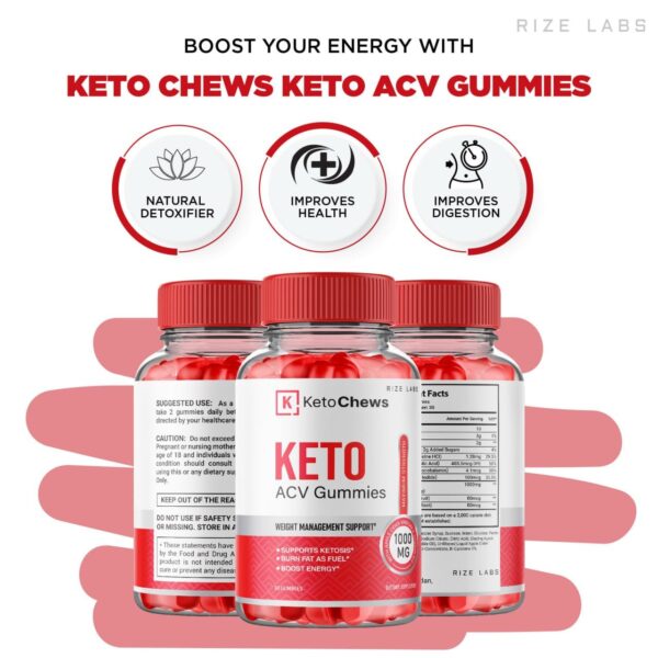 Gomitas keto acv rize labs 60 unidades para apoyo dieta keto