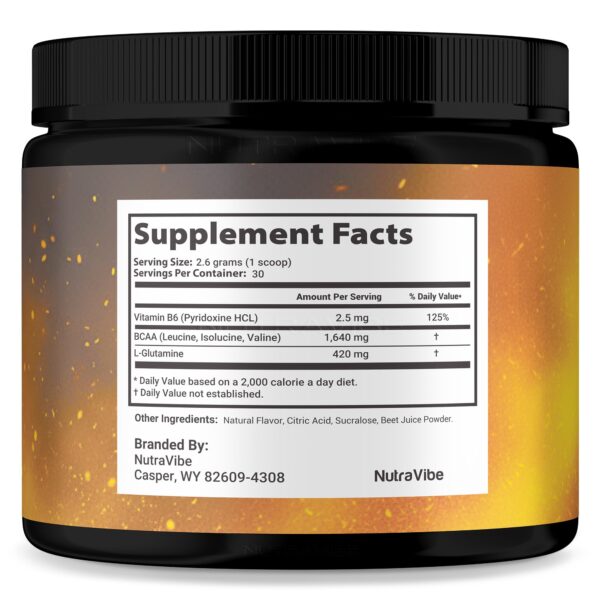 Etiqueta frontal Flexomore Powder