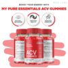 Vista lateral del envase gomitas ACV Keto My Pure Essential