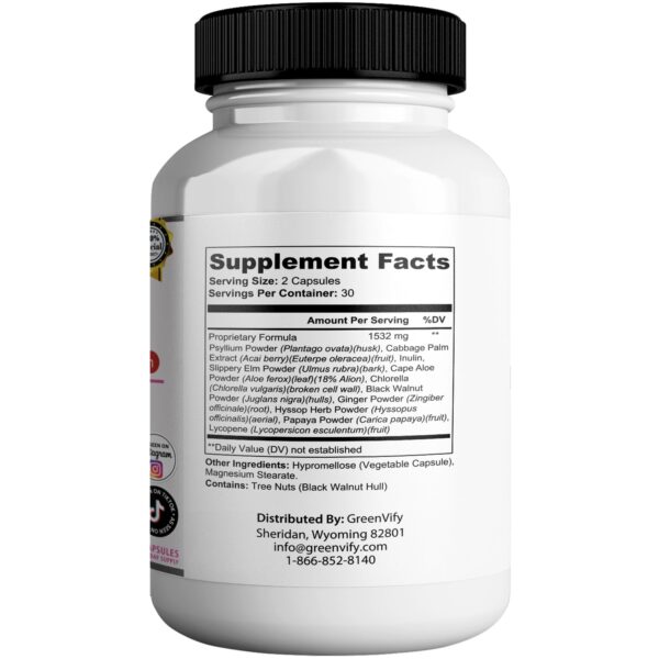 Envase con etiqueta de GreenVify