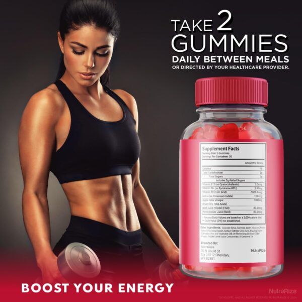 Rótulo nutricional Ketovia Extra ACV Gummies