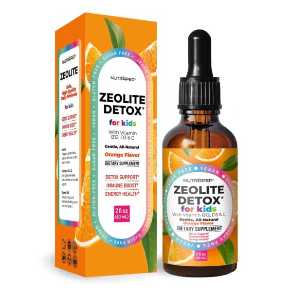 Frente del producto NutraPep Zeolite Detox para niños
