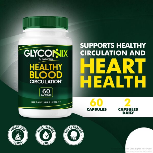 Presentación cápsulas Glyconix Blood Optimizer bienestar