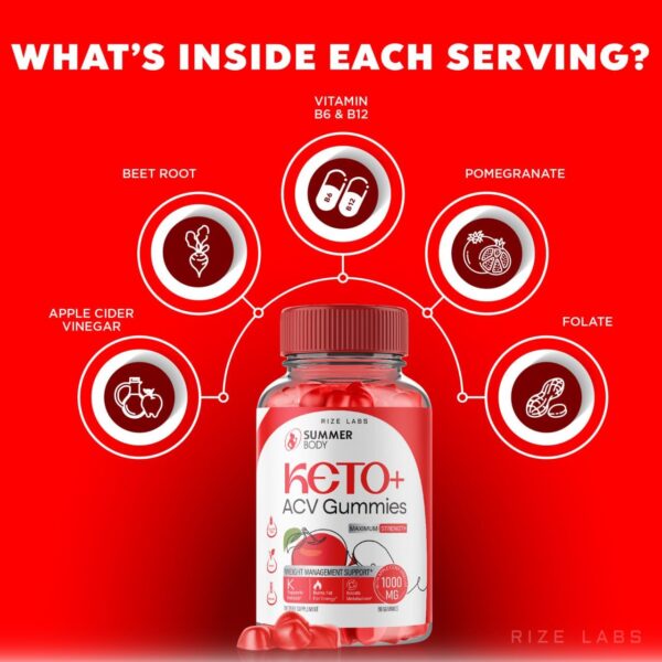 Gomitas Summer Body Keto de rize labs para pérdida de peso