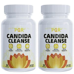 Candida Cleanse botella y cápsulas