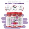 Detalle frasco gomitas G6 Keto soporte para peso saludable