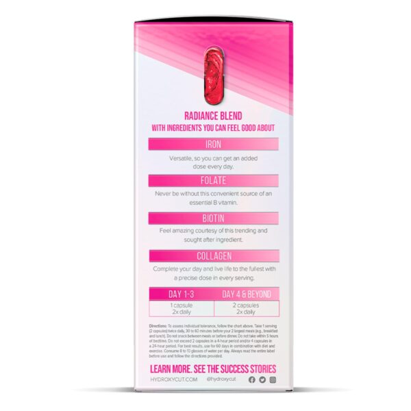 Presentación del producto Hydroxycut para mujeres