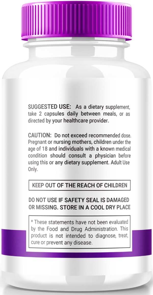 Etiqueta con información suplementos Ketokandies varias cápsulas