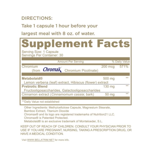 Suplemento con extracto de canela para control natural de peso
