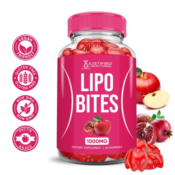Paquete gomitas Lipo Bites 1000mg vinagre sidra manzana mujer