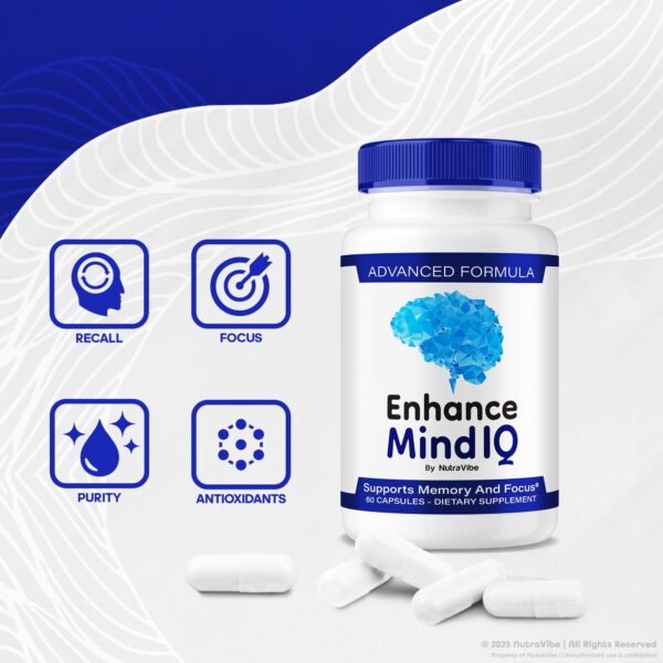 Frente del envase Enhance Mind IQ