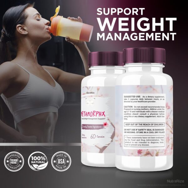 Paquete caja cápsulas Metamorphx para pérdida peso avanzada