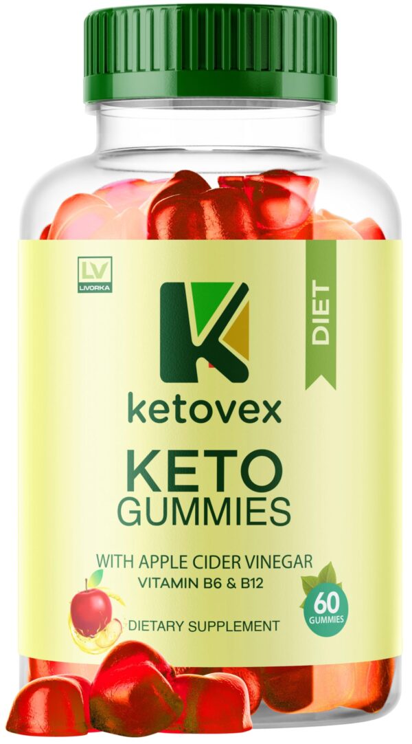 Botella de gomitas Ketovex Keto ACV con fórmula avanzada