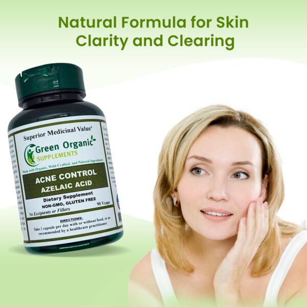 Cápsulas Green Organic Supplements Ácido Azelaico detalle