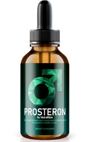 Version 1.0.0 Botella de gotas NutraRize Prosteron para salud de próstata
