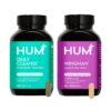 HUM Wingman y Daily Cleanse detox para piel e hígado botellas