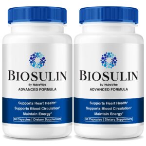 Paquete de 2 Biosulin cápsulas para energía y circulación saludable