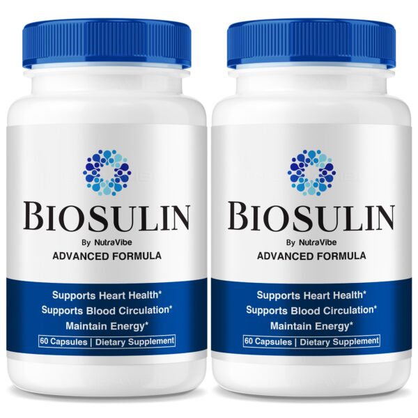 Paquete de 2 Biosulin cápsulas para energía y circulación saludable