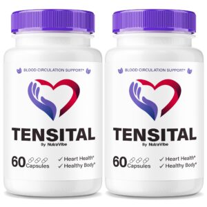 Frasco frontal de NutraVibe Tensital cápsulas