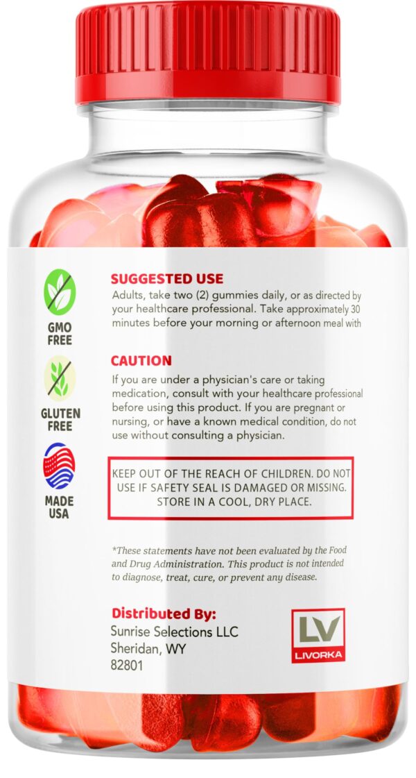 Paquete 5 de gomitas Vista ACV Keto para metabolismo