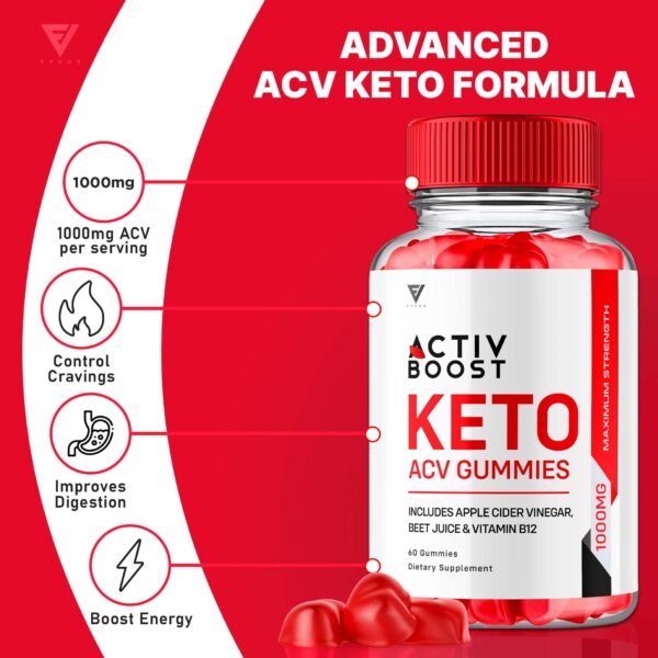 Paquete gomitas Activboost Keto + ACV fórmula avanzada