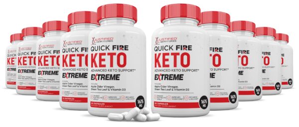 Paquete 10 pastillas Quick Fire Keto ACV Extreme 1675MG